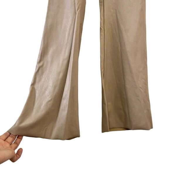 Commando Faux Leather Flare Legging in Sand - Picture 6 of 9